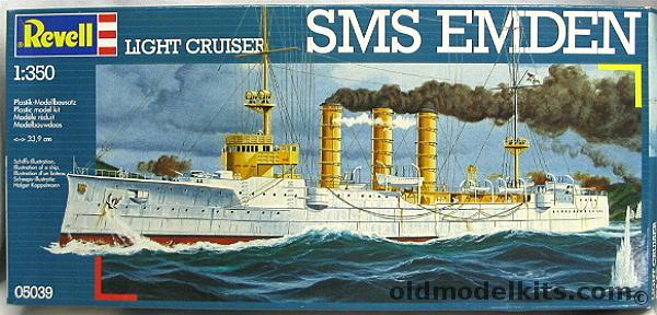 Revell 1/350 SMS Emden WWI Light Cruiser/Commerce Raider, 05041 plastic model kit